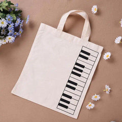 Portable Music Score Bag Keyboard Pattern Musical Bags