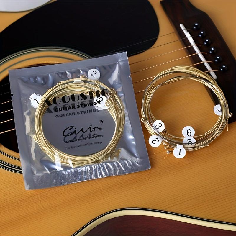 CIVIN Folk Guitar Strings Acoustic Brass Set