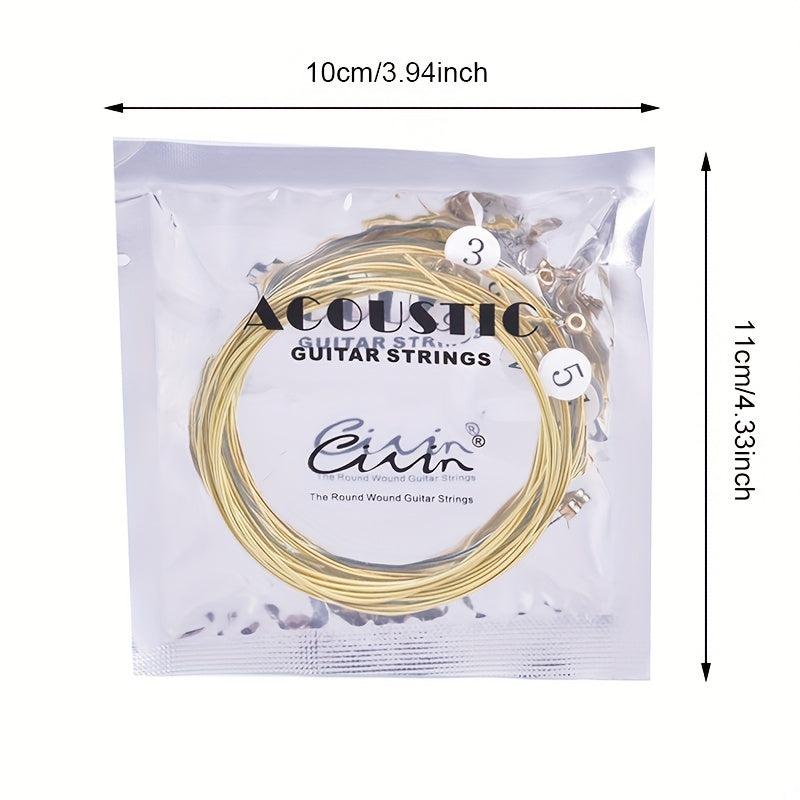 CIVIN Folk Guitar Strings Acoustic Brass Set