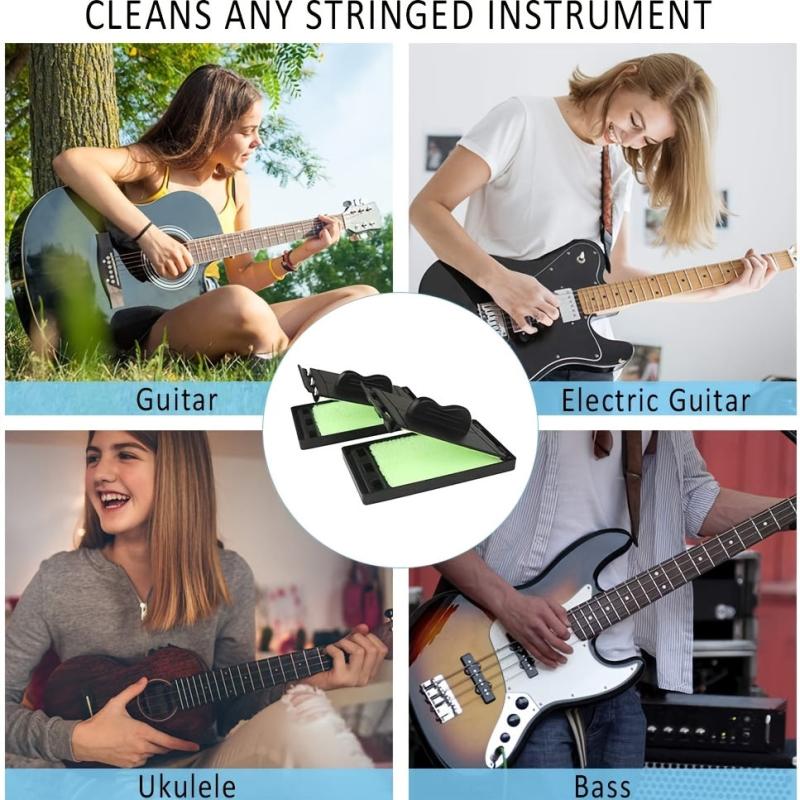Guitar String and Fretboard Cleaner Dual Action for Guitar Bass Ukulele