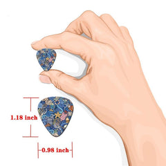 10pcs PVC Guitar Pick Set 0.46 0.71 1.0mm Thickness