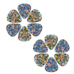 10pcs PVC Guitar Pick Set 0.46 0.71 1.0mm Thickness