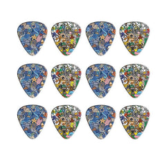 10pcs PVC Guitar Pick Set 0.46 0.71 1.0mm Thickness