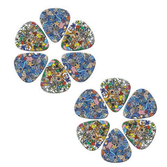10pcs PVC Guitar Pick Set 0.46 0.71 1.0mm Thickness