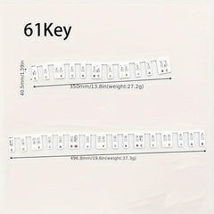 Piano Electronic Organ Silicone Keyboard Sticker Beginner Guide 88 Keys