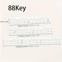 Piano Electronic Organ Silicone Keyboard Sticker Beginner Guide 88 Keys