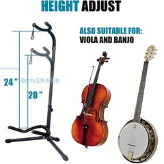 Foldable Adjustable Guitar Stand