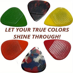 16pcs Non Slip Guitar Pick Grips Washable Silicone Durable Reusable Stickers