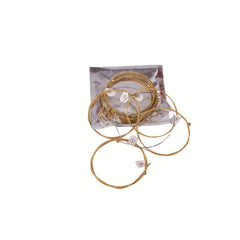 6pcs Acoustic Guitar Strings Brass Hexagonal Steel Core Strings