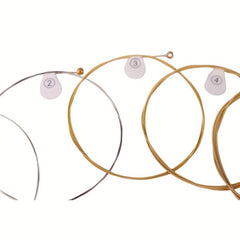 6pcs Acoustic Guitar Strings Brass Hexagonal Steel Core Strings