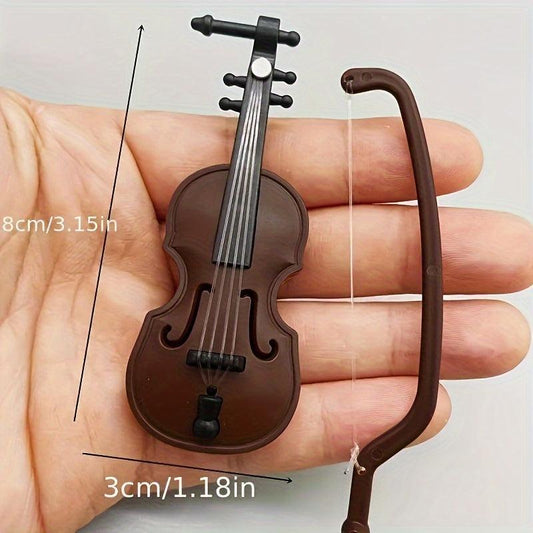 Mini Violin Props for Dollhouse Model Home Decoration