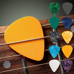 12 Guitar Paddles with 2 Storage Boxes, 10 Anti-Slip Stickers
