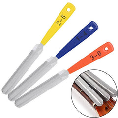 3pc Guitar Nut Files Fret Crowning Slot Filing Luthier Repair Tool