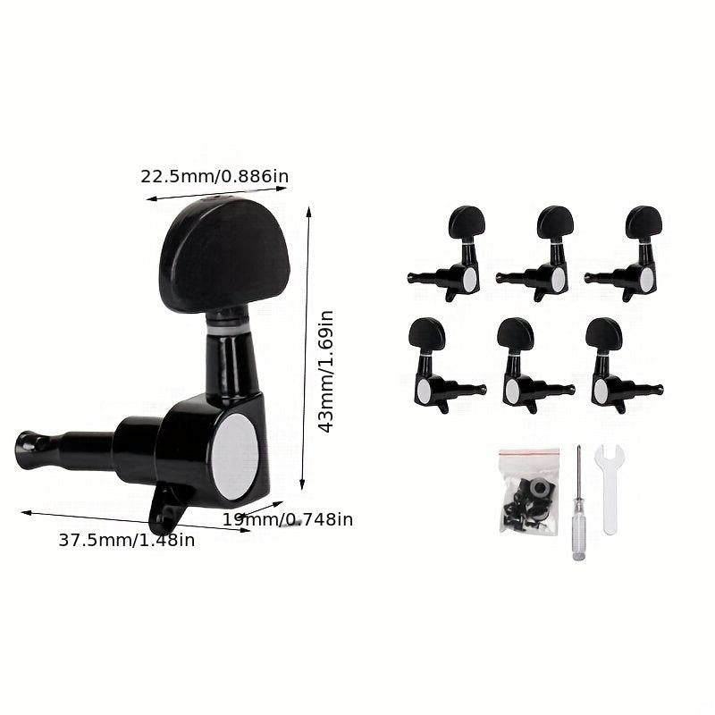 6Pcs Guitar String Tuning Pegs Closed Tuner Machine Heads