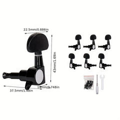 6Pcs Guitar String Tuning Pegs Closed Tuner Machine Heads