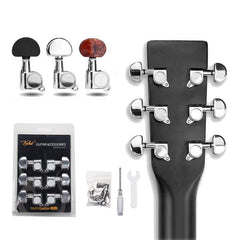 6Pcs Guitar String Tuning Pegs Closed Tuner Machine Heads