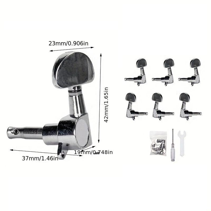 6Pcs Guitar String Tuning Pegs Closed Tuner Machine Heads