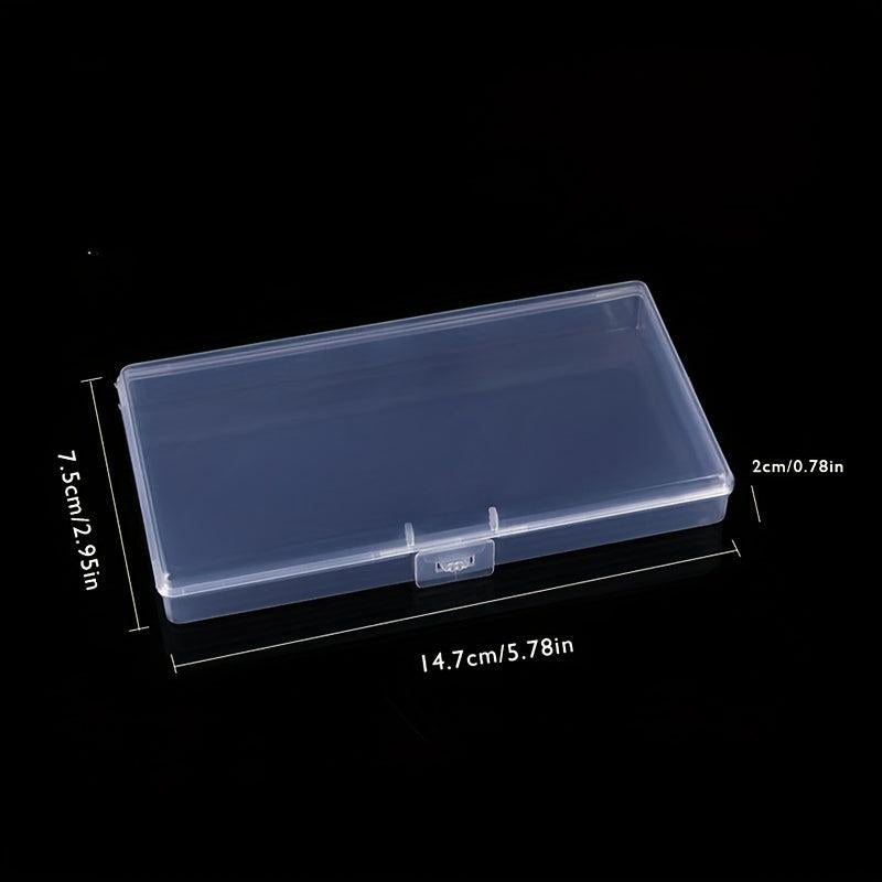 Transparent Guitar Paddle Storage Box Hand Ledger Sticker Split Mini Box