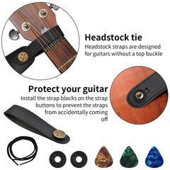 Guitar Strap Adjustable Length With Accessories In Random