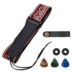 Guitar Strap Adjustable Length With Accessories In Random