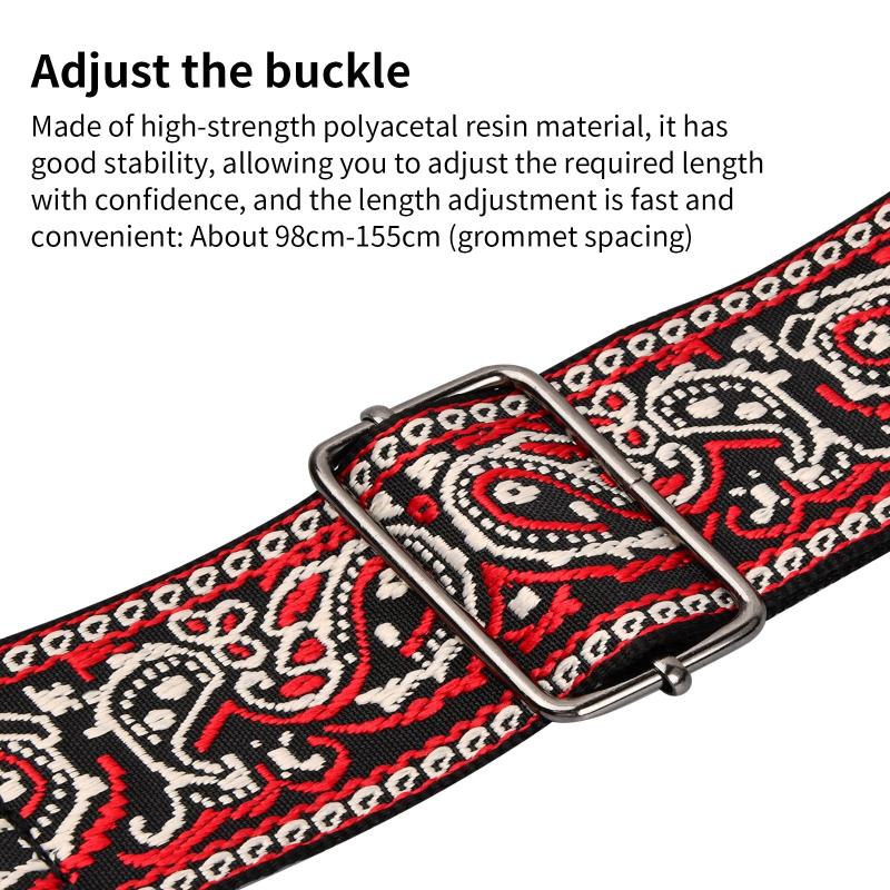 Guitar Strap Adjustable Length With Accessories In Random