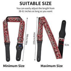 Guitar Strap Adjustable Length With Accessories In Random
