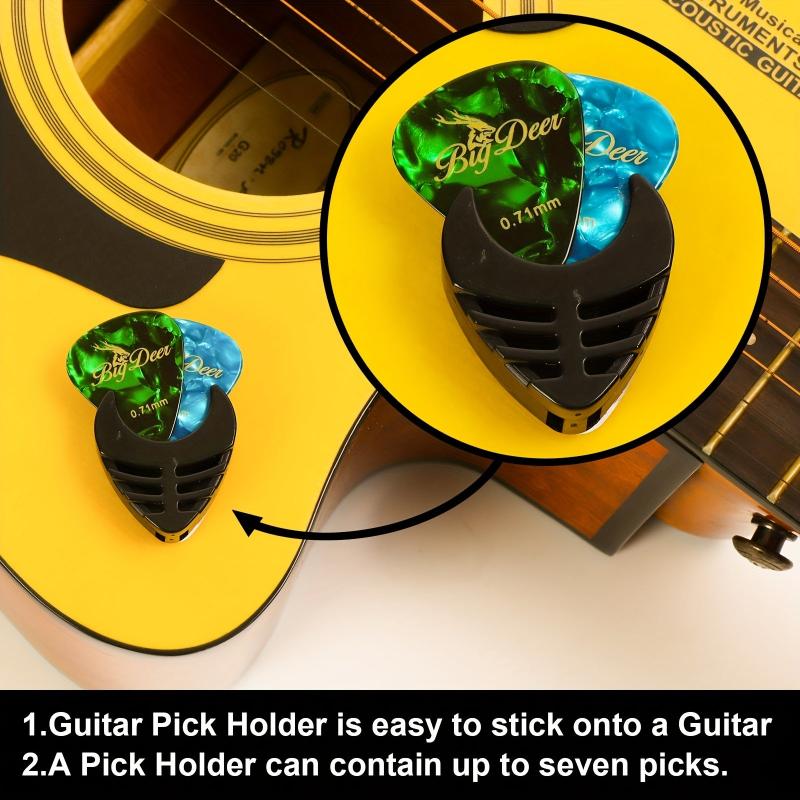 Bright Celluloid Guitar Picks Set - 30 Picks in Tin Case