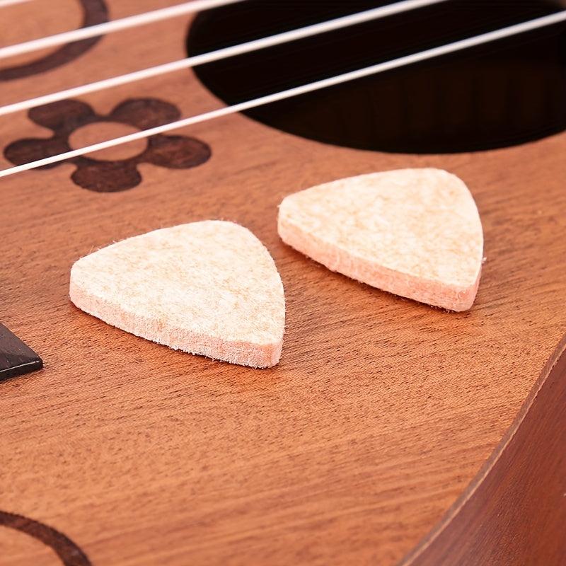 Ukulele Picks Stretch Piece Small Guitar Special Wool Picks For Ukulele