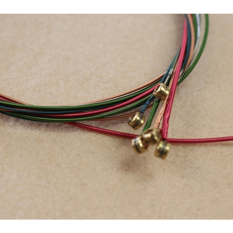 Rainbow Colorful Acoustic Guitar String Set