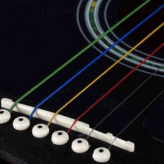 Rainbow Colorful Acoustic Guitar String Set