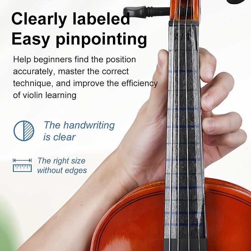Violin Fidget Finger Position Label Tongue Sticker Beginner Accessories