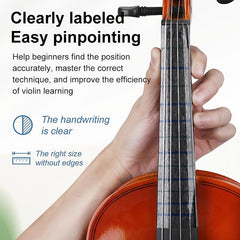 Violin Fidget Finger Position Label Tongue Sticker Beginner Accessories