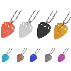 Aluminium Alloy Guitar Pick Plectrum Pendant Necklace