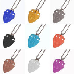 Aluminium Alloy Guitar Pick Plectrum Pendant Necklace