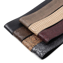 Embossed Leather Guitar Strap Adjustable for All Guitars