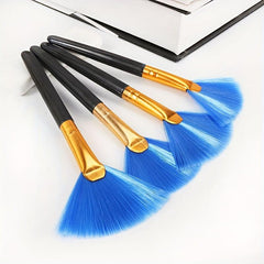 5pcs Desktop Keyboard Cleaning Brush Dust Set Fan Brush