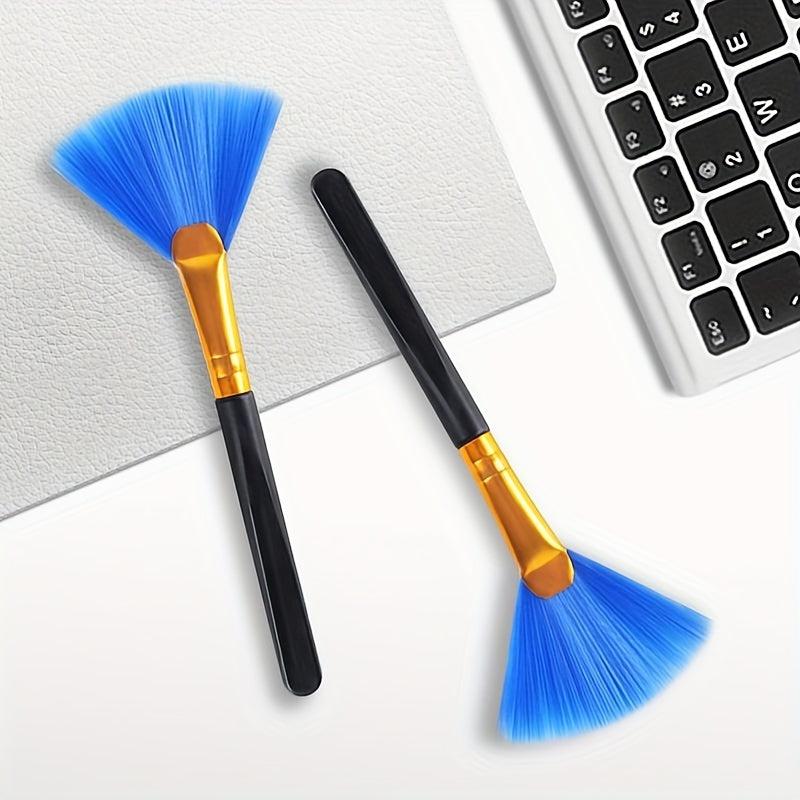 5pcs Desktop Keyboard Cleaning Brush Dust Set Fan Brush