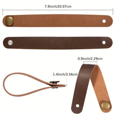6pcs Guitar Strap Button Leather Headstock Adapter for Acoustic Classic Guitar