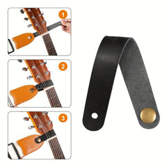 6pcs Guitar Strap Button Leather Headstock Adapter for Acoustic Classic Guitar