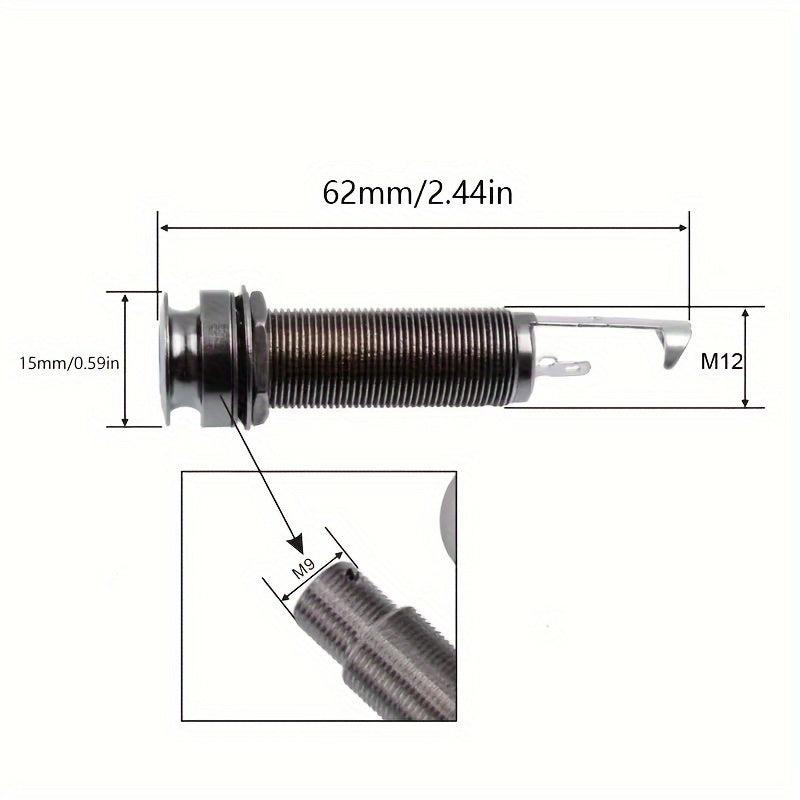 Guitar Strap Stud End Socket - 6.35mm Sound Hole Socket