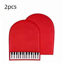 Microfiber Double Sided Velvet Piano Wiping Gloves