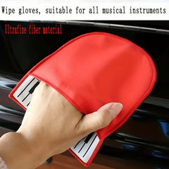 Microfiber Double Sided Velvet Piano Wiping Gloves
