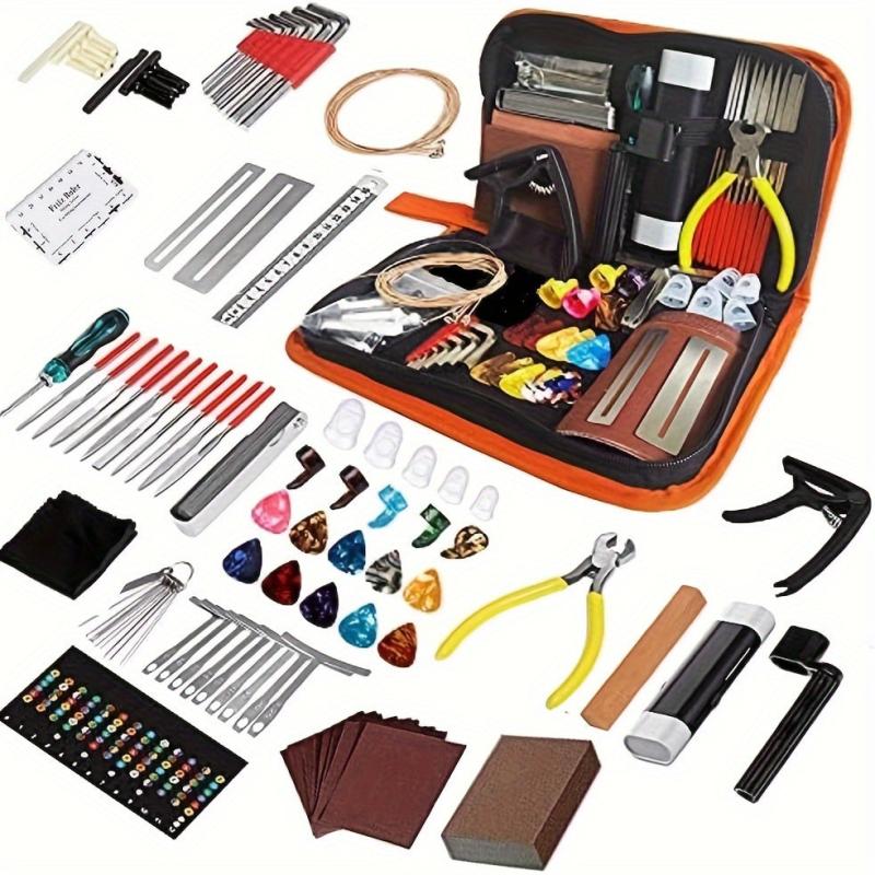 99pcs Guitar Repair Tool Set Fret Polishing Sandpaper