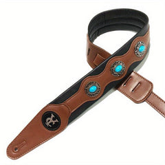 Adjustable PU Leather Guitar Strap for Acoustic Electric Bass Guitars