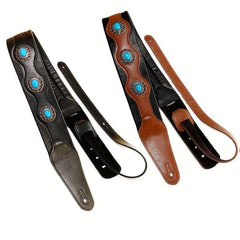 Adjustable PU Leather Guitar Strap for Acoustic Electric Bass Guitars