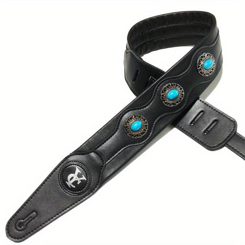Adjustable PU Leather Guitar Strap for Acoustic Electric Bass Guitars