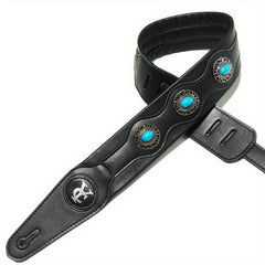 Adjustable PU Leather Guitar Strap for Acoustic Electric Bass Guitars