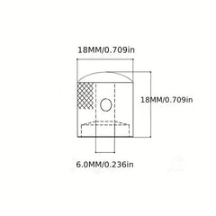 High Potentiometer Hat Cap for Guitar Tone Control