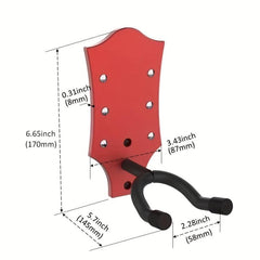 Metal Guitar Wall Mount Bracket Red Green