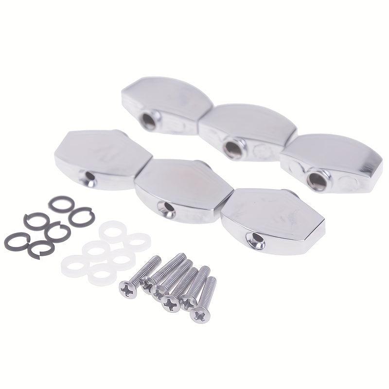 6pcs Guitar Tuning Peg Machine Head Replacement Buttons Knob